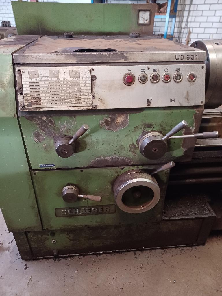 Metaaldraaibank Schaerer UD 631, Ophalen, Gebruikt, Metaaldraaibank, 1000 mm of meer