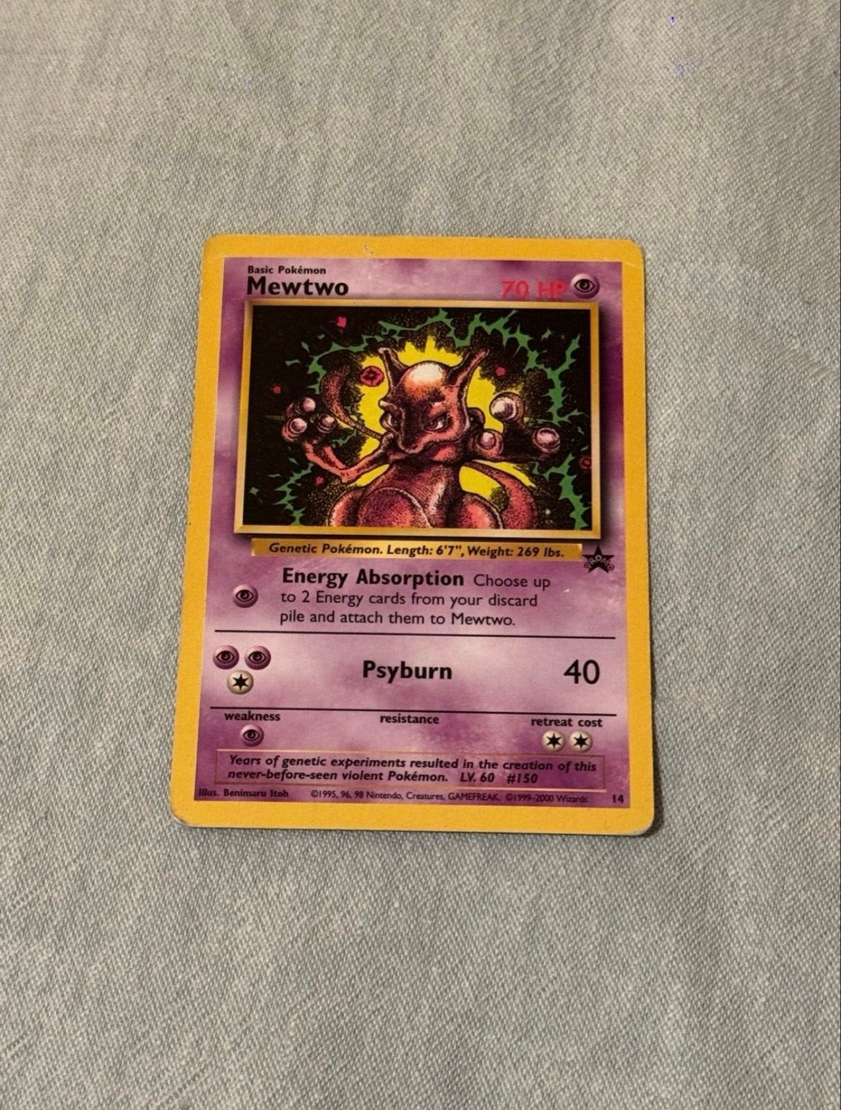 Pokémon Mewtwo Promo (Engels), Ophalen of Verzenden, Losse kaart