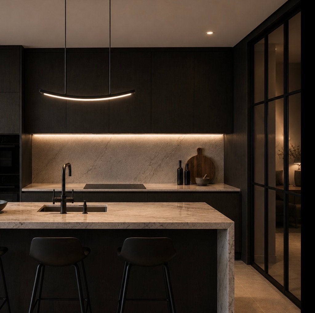 Led design hanglamp van Ilfari zwart twv € 575,00 nieuw!, Info@ilfari.nl, Ophalen of Verzenden, Ilfari, Flos Artemide Maretti Occhio Lodes Terzani