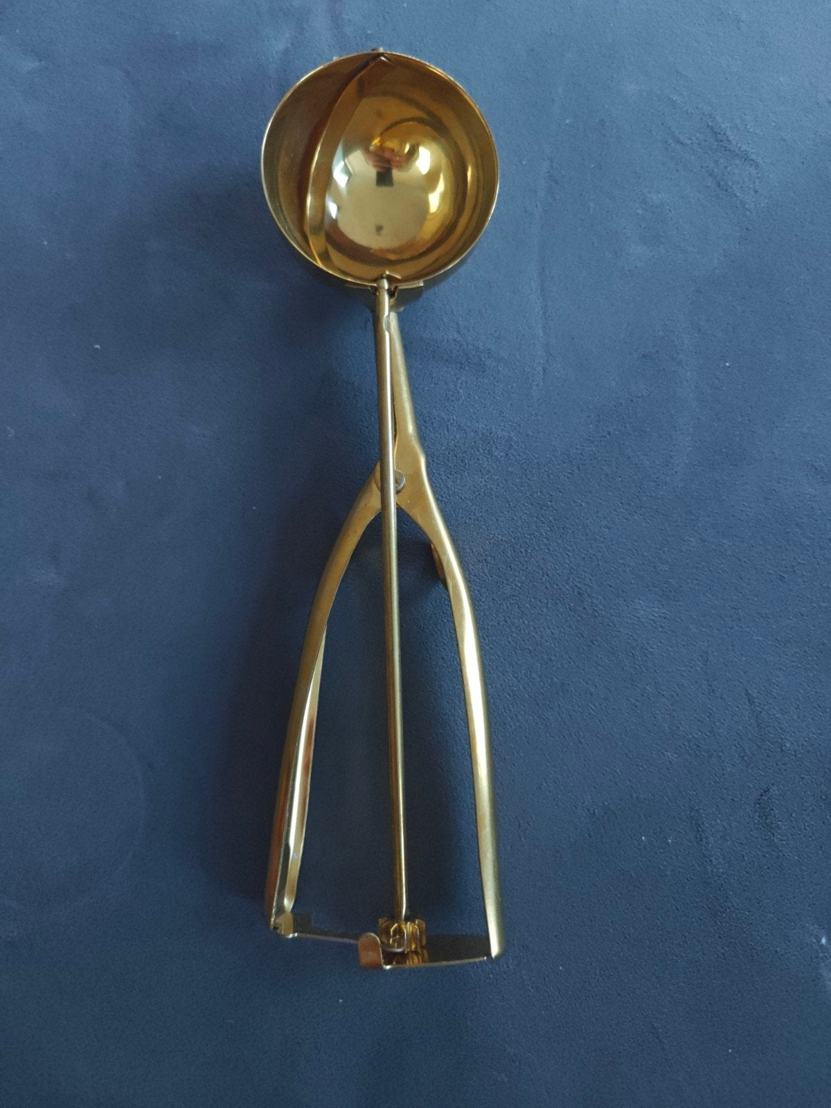 Gouden ijsschep - Zo goed als nieuw, Overige typen, Goud, Ophalen of Verzenden, Zo goed als nieuw