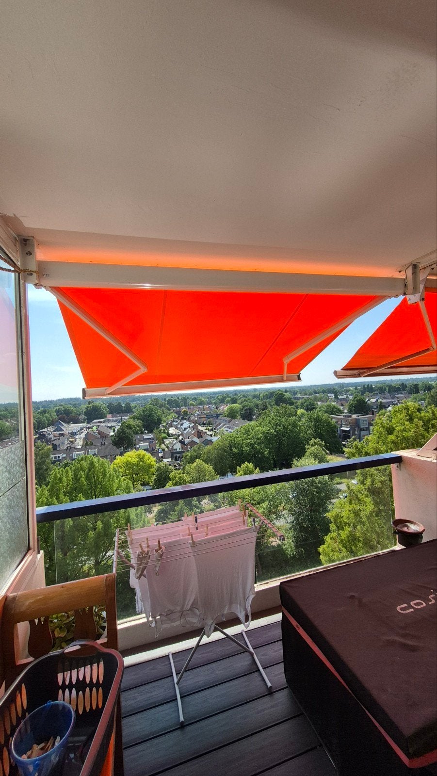 Tekoop uitval scherm electri, Tuin en Terras, Ophalen, Gebruikt, Knikarmscherm
