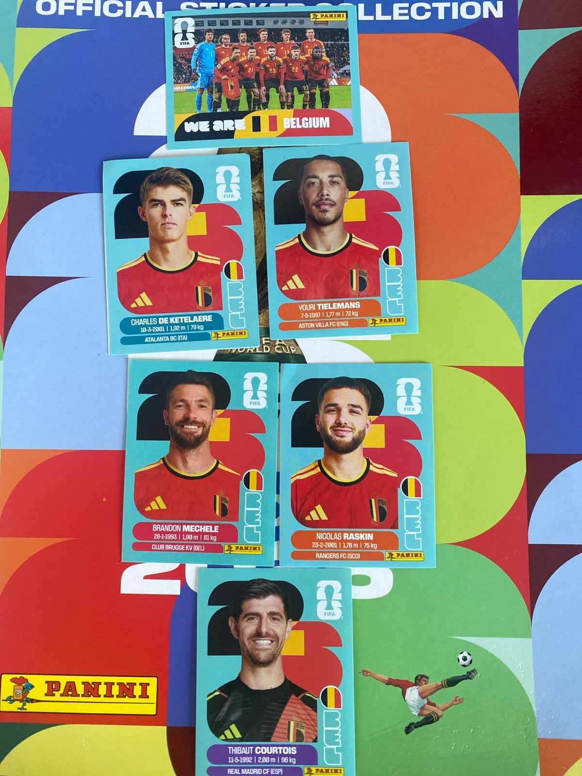 Panini FIFA World Cup 2026 Rode Duivels Stickers, Ophalen of Verzenden, Nieuw, Meerdere stickers