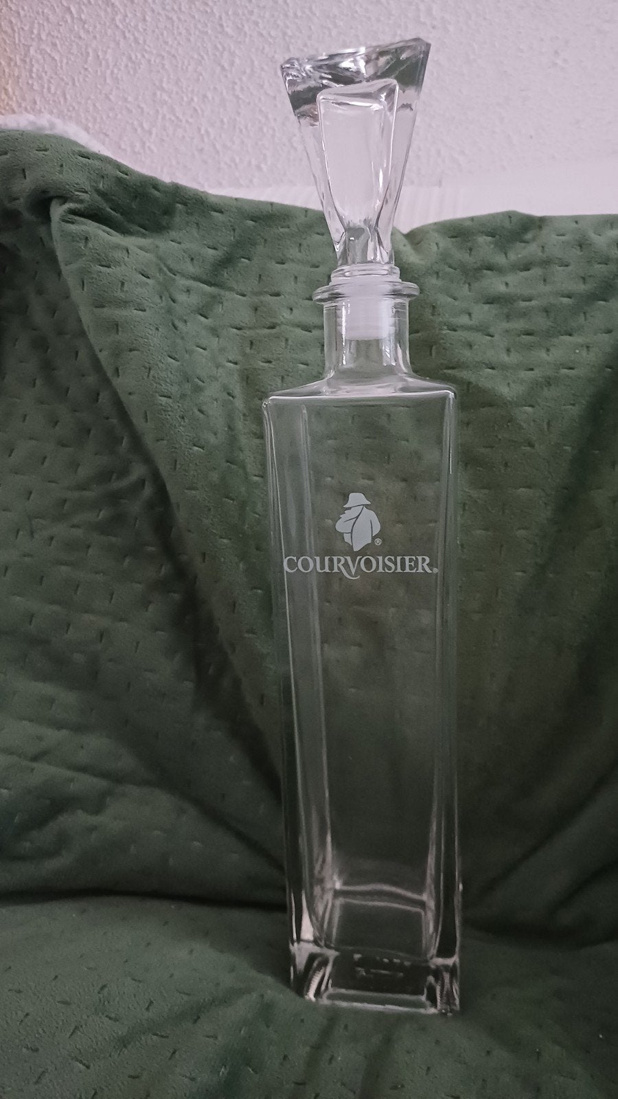 Courvoisier Karaf - Lege Fles met Stop, Ophalen