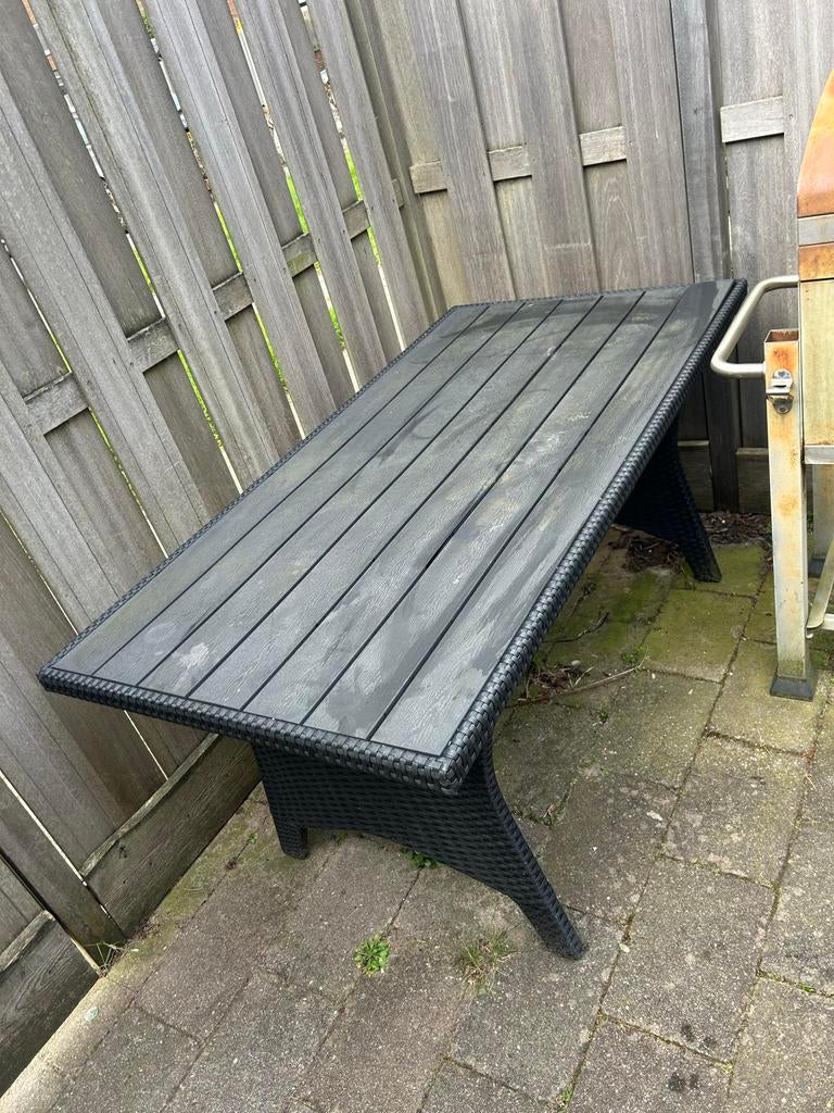 Tuintafel kunststof Jysk, Tuin en Terras, Tuintafels, Ophalen, Gebruikt, Rechthoekig, Kunststof