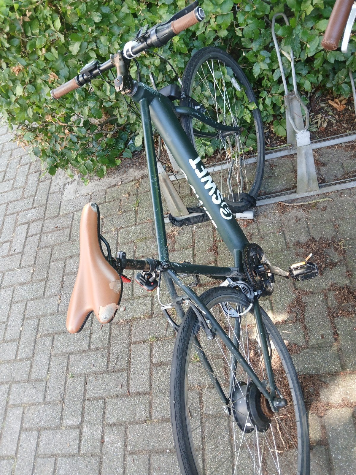 SFWT race ebike gashendel uit Amerika kleur groen 28inch53cm, Fietsen en Brommers, Nieuw, 51 tot 55 cm, 30 tot 50 km per accu
