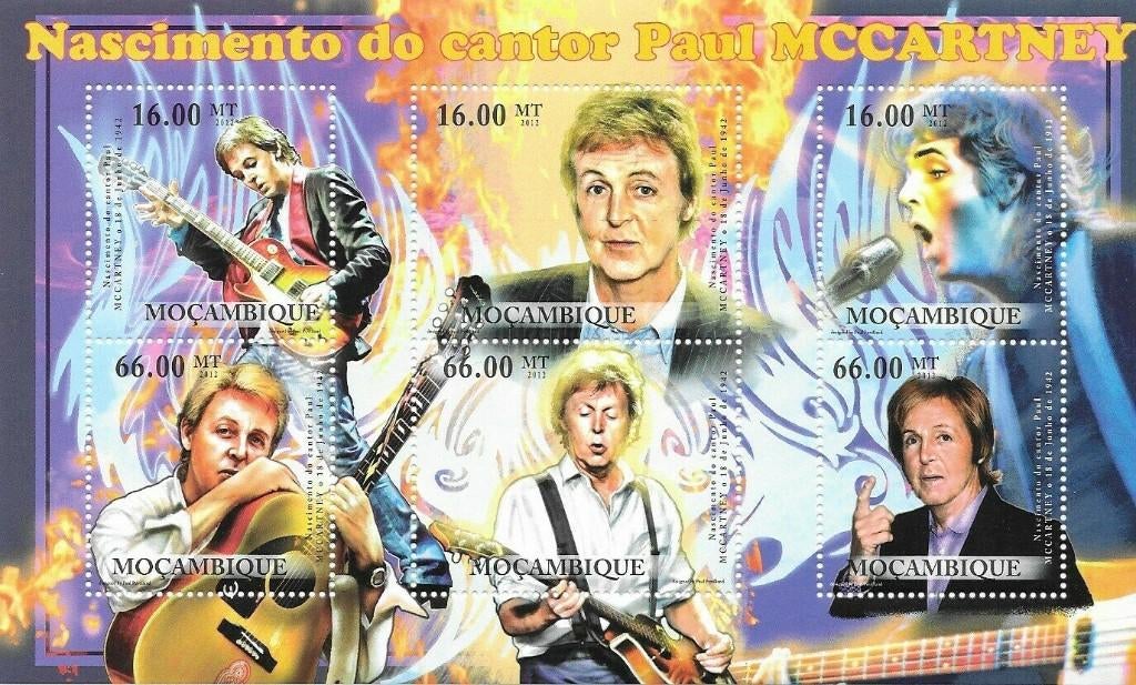 THE BEATLES = Prachtig bl. MOCAMBIQUE-294-21, Verzenden, Postfris, Overige thema's