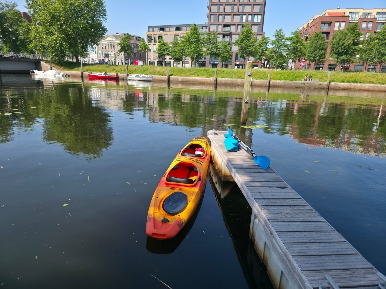 Kajak Point 65 Martini 1 en 2 persoons. Incl. fietstrailer!!, Watersport en Boten, Kano's, Ophalen, Met peddels, Kajak, Twee personen