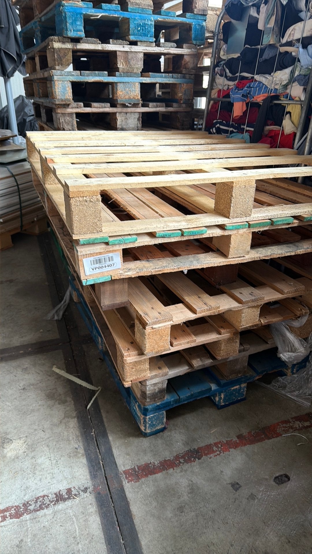 Blokpallets 30 stuks, Ophalen, Zo goed als nieuw