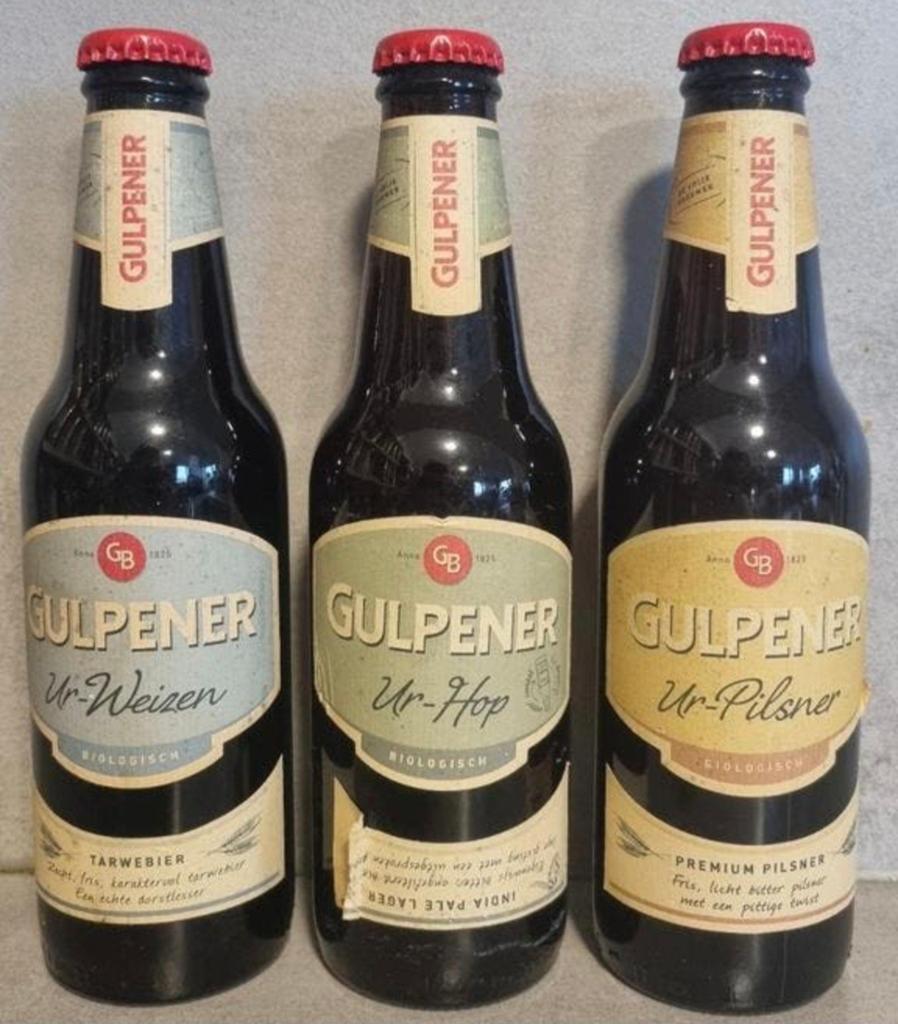 Gulpener bier set 3x 2016 – Ur Weizen, Ur Hop, Ur Pilsner, Verzamelen, Biermerken, Ophalen of Verzenden, Nieuw, Flesje(s), Overige merken