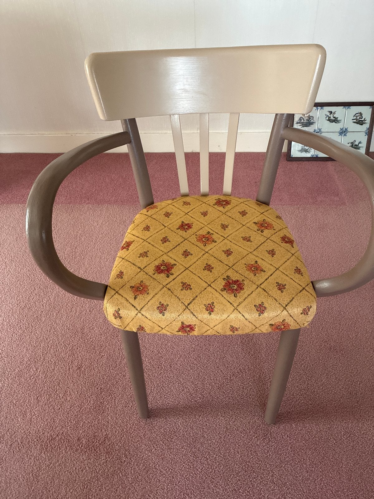 Opgeknapte Thonet stoel met stempel Kok, Ophalen of Verzenden
