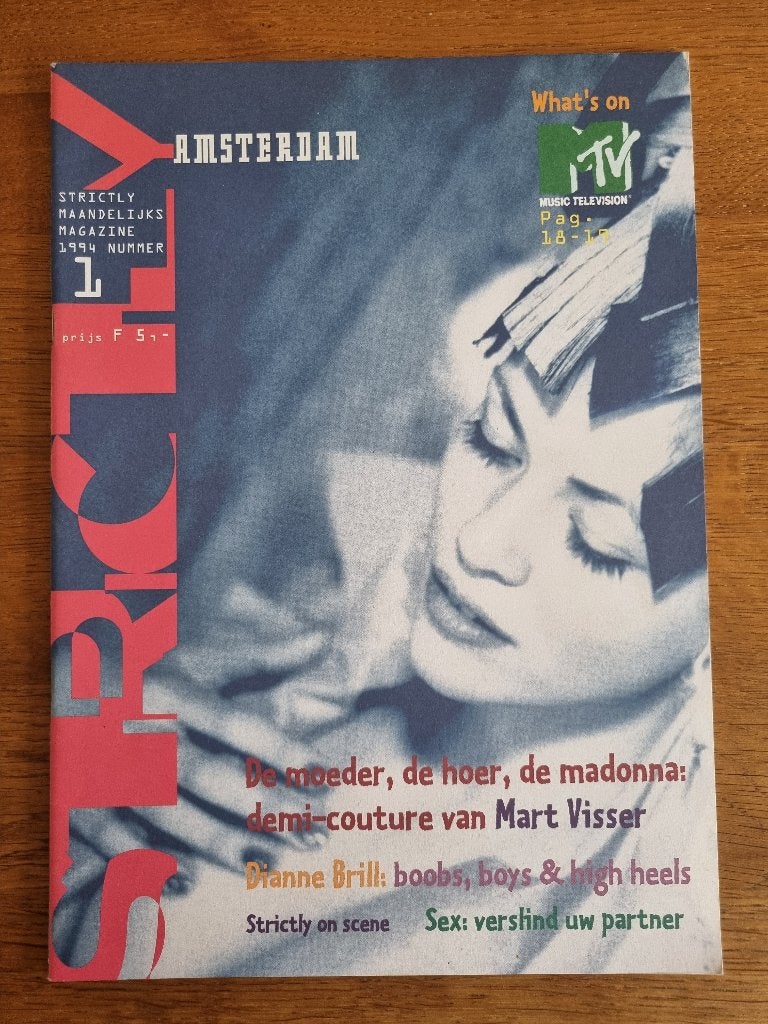 Strictly magazine 1994 nummer 1 Mart Visser Dianne Brill, Boeken, Ophalen of Verzenden, Zo goed als nieuw, Muziek, Film of Tv
