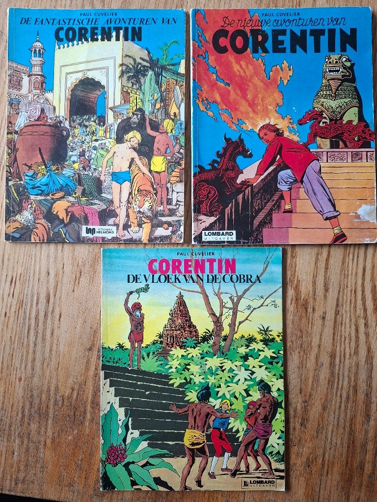 Corentin 3 delen, verzameling  Paul Cuvelier ook los te koop, Boeken, Gelezen, Ophalen of Verzenden, Meerdere stripboeken, Paul Cuvelier