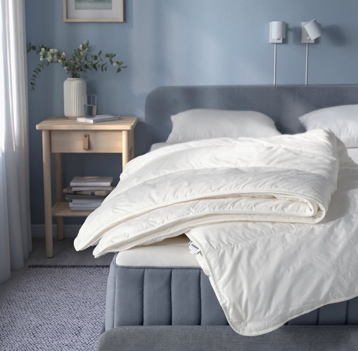IKEA STJÄRNBRÄCKA 4-seizoenendekbed 240x200, Lyocell, Knoopsluiting, Lits-jumeaux, Wit