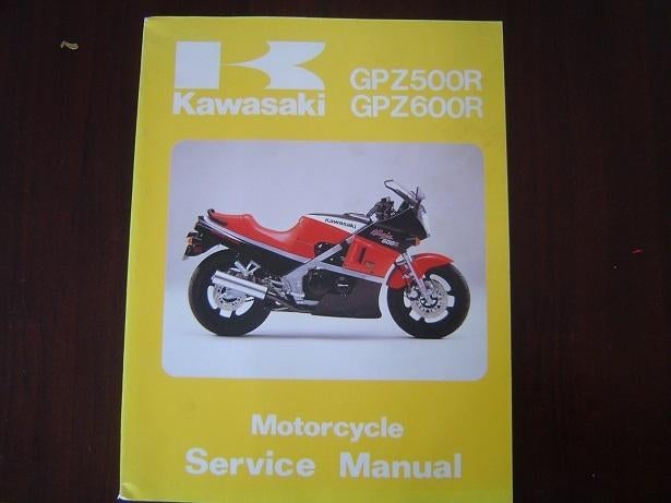 Kawasaki GPz500R GPz600R 1985-1987 Ninja service manual GPZ, Motoren, Handleidingen en Instructieboekjes, Kawasaki, Ophalen of Verzenden