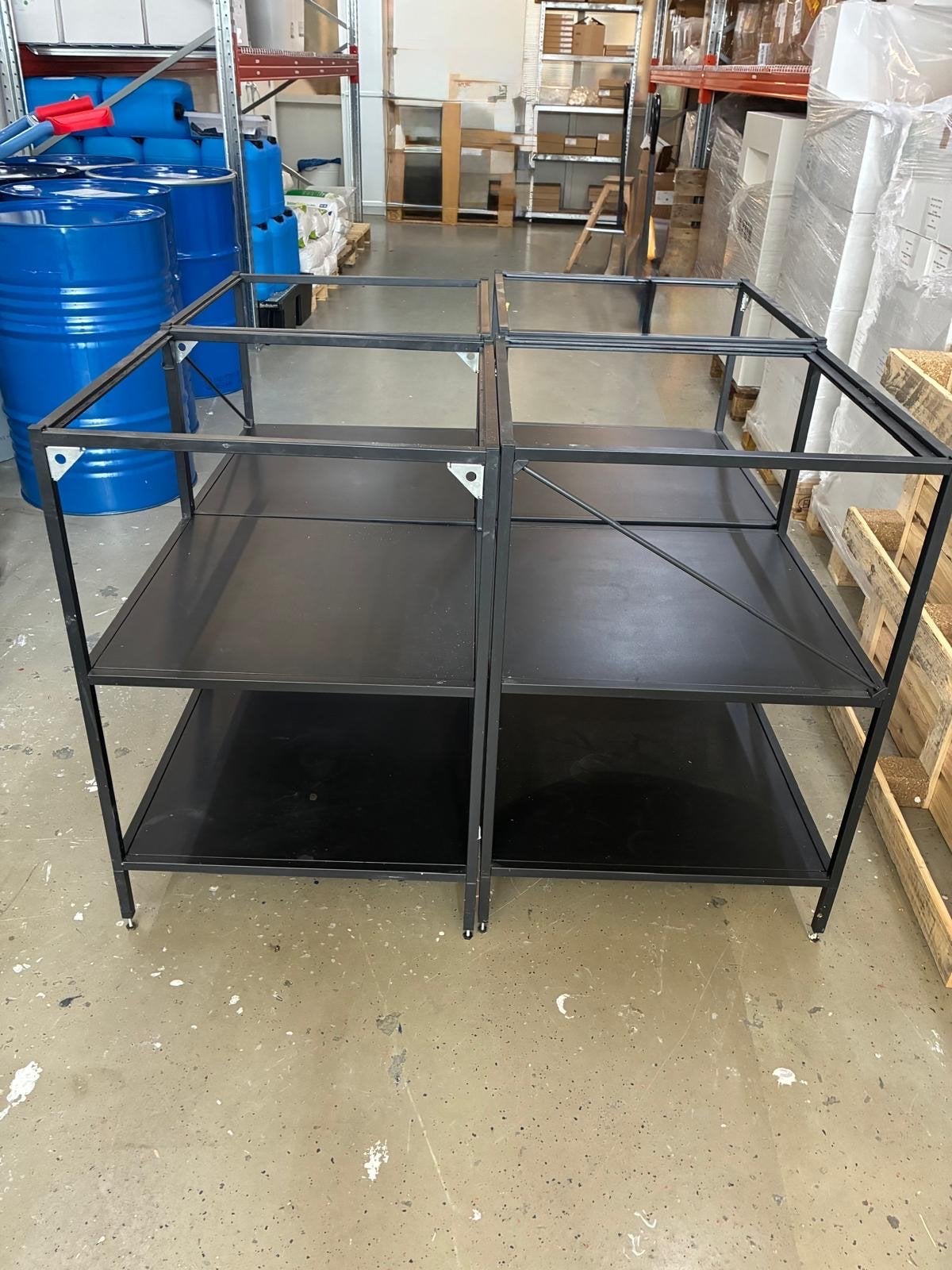 4x IKEA ENHET Onderkast basis element zwart, Ophalen, Gebruikt