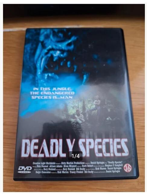 Dvd deadly species h4, Cd's en Dvd's, Dvd's | Horror, Vanaf 16 jaar, Ophalen of Verzenden, Zo goed als nieuw, Overige genres