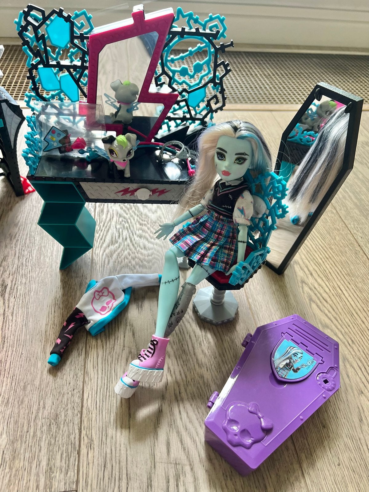 Monster High Meubels & Poppen: Frankie Stein & Abbey Bominab, Ophalen, Gebruikt, Overige typen