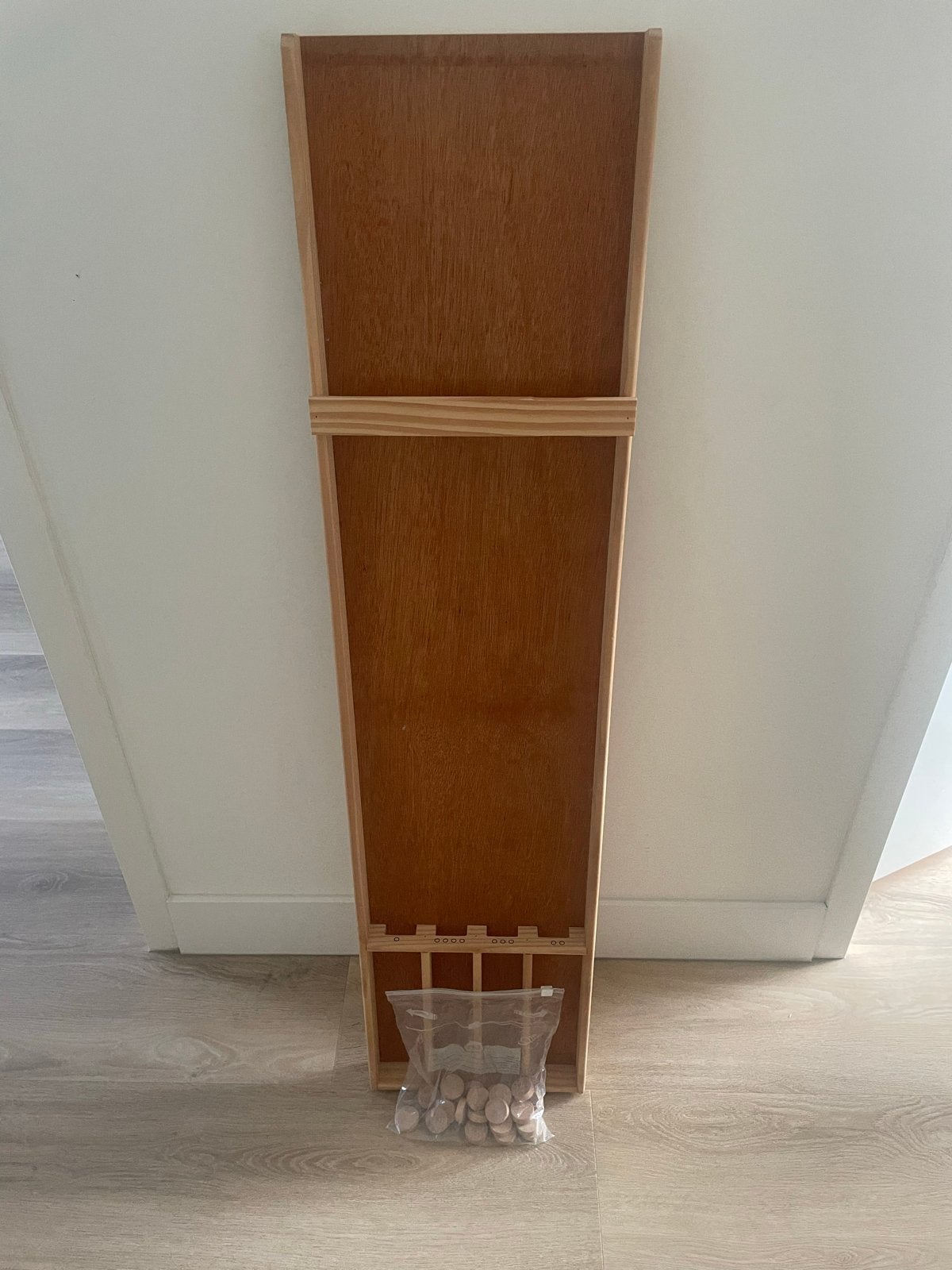 Sjoelbak Klein 120 cm - Houten Shuffleboard met Sjoelstenen, Hobby en Vrije tijd, Gezelschapsspellen | Bordspellen, Een of twee spelers