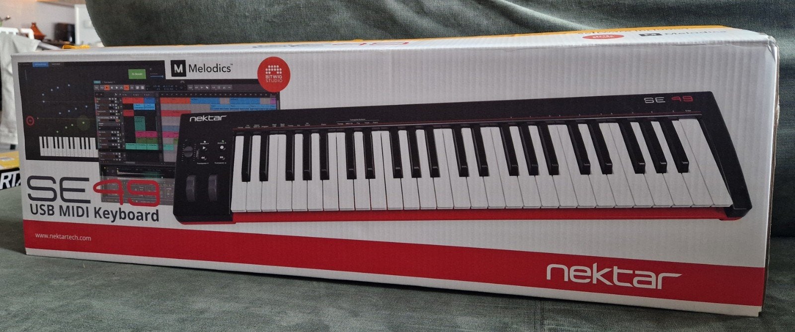 Nektar SE49 USB MIDI Keyboard, Zo goed als nieuw, Aanslaggevoelig, Ophalen, 49 toetsen