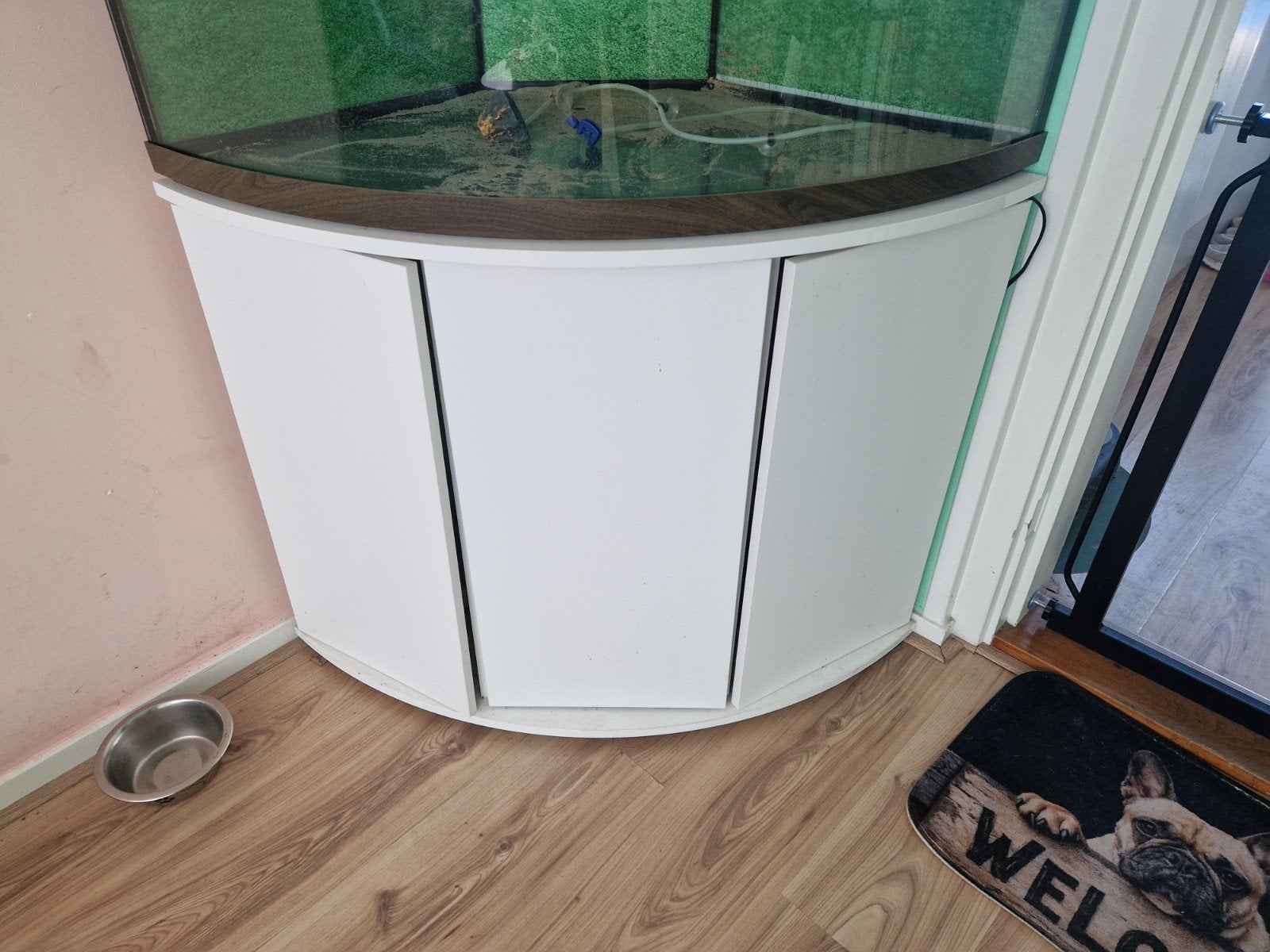 hoek meubel wit voor een juwel trigon 190, Dieren en Toebehoren, Ophalen, Zo goed als nieuw, Aquariummeubel, Juwel