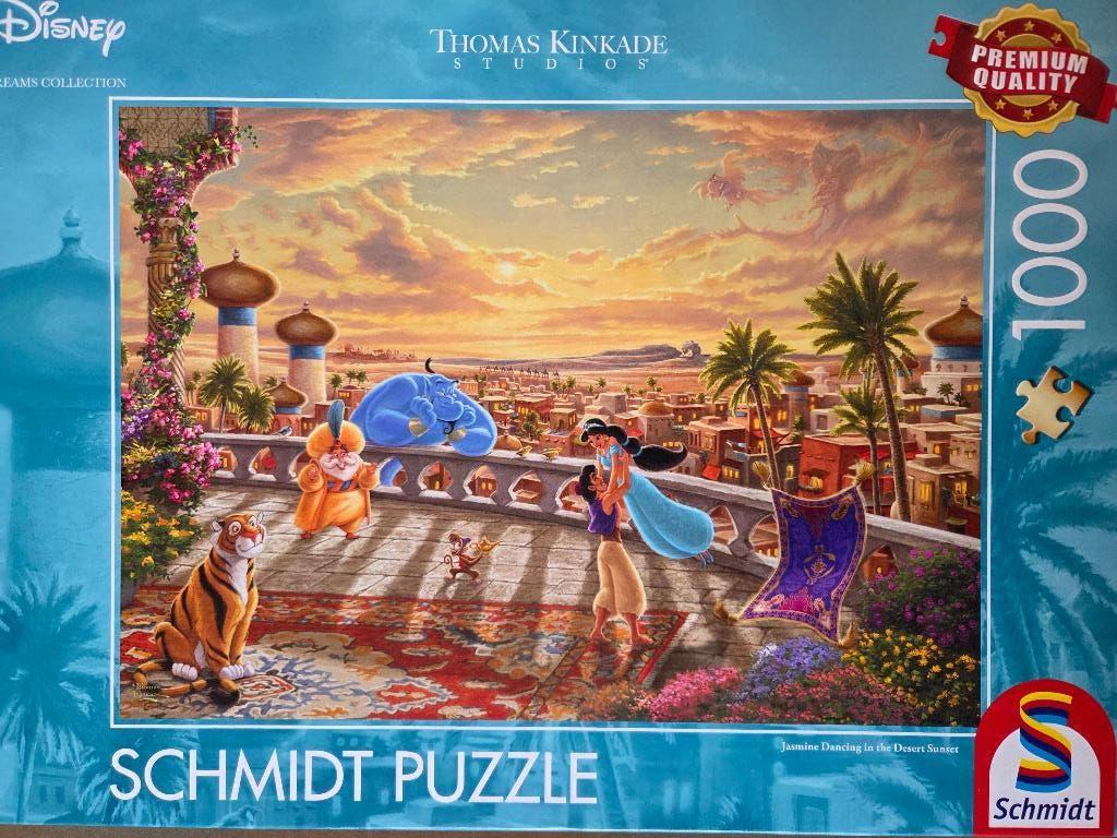 Schmidt puzzel Disney Aladdin, Ophalen of Verzenden, 500 t/m 1500 stukjes, Gebruikt
