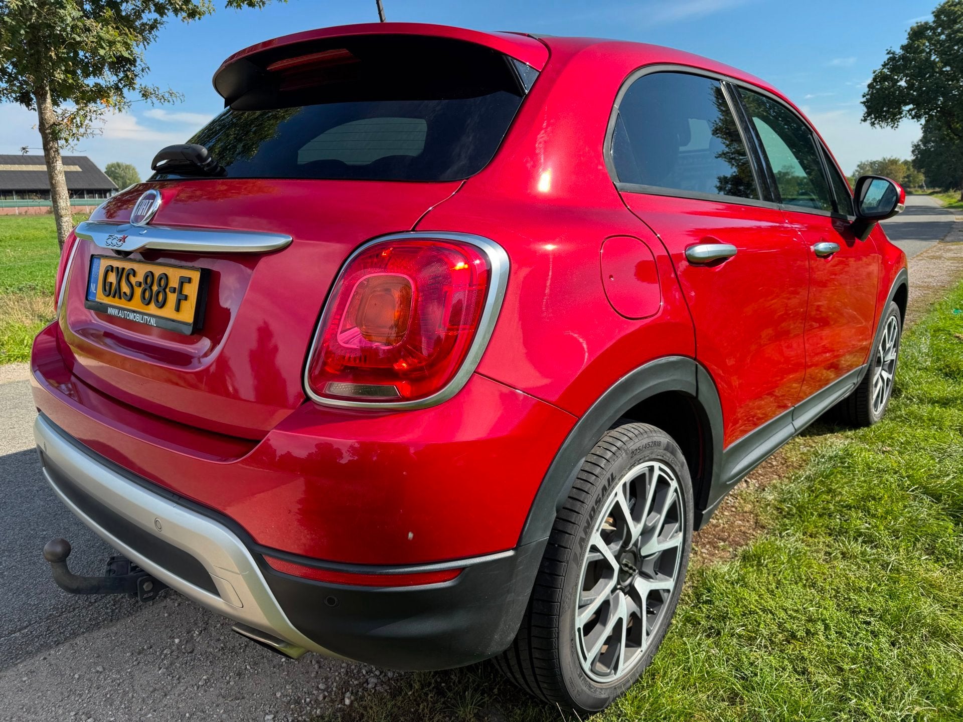 Fiat 500 X Cross 1.4 Turbo MultiAir CrossPlus navi|schuifdak, Auto's, Gebruikt, 4 cilinders, 500X, Leder