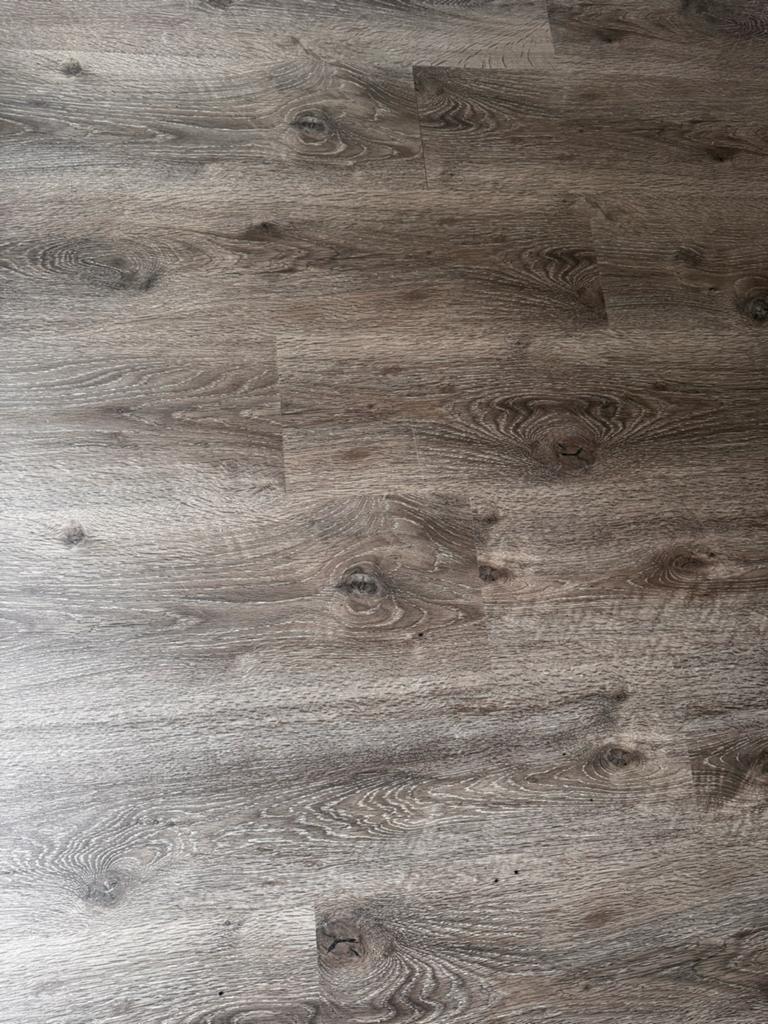 Klik pvc vloer  - Houtnerf grijs/bruin, Ophalen, Kunststof, 50 tot 150 cm, Overige typen
