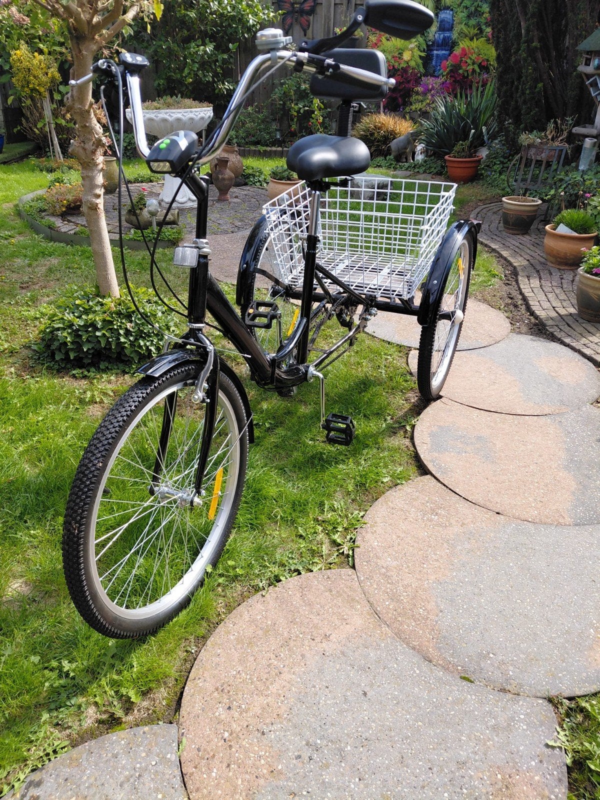 nieuwe vouwfiets driewieler 7versn., Ophalen, Nieuw, Velgrem, Duwstang