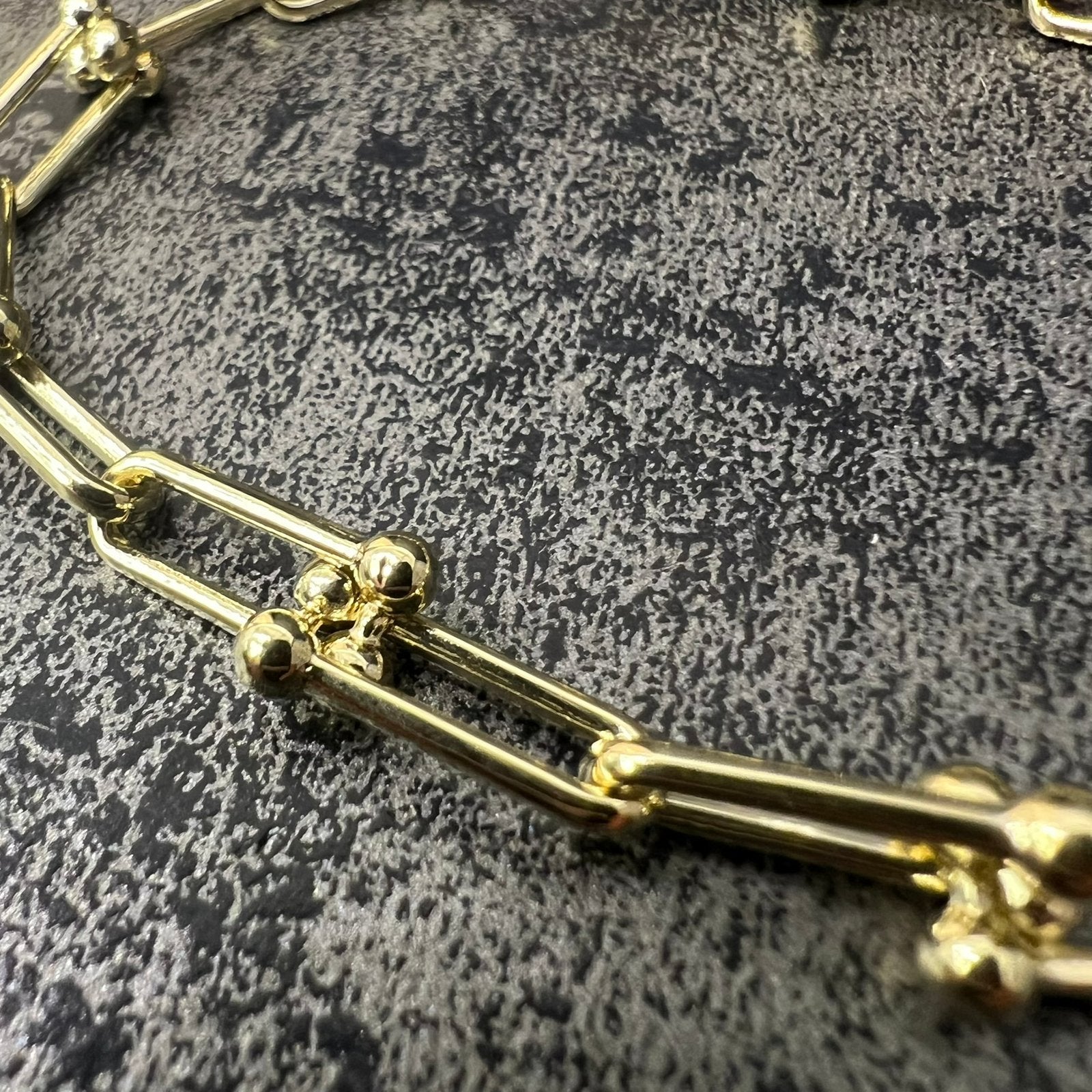 14 karaat gouden armband prachtig schakel nieuw, Ophalen of Verzenden, Nieuw, Goud