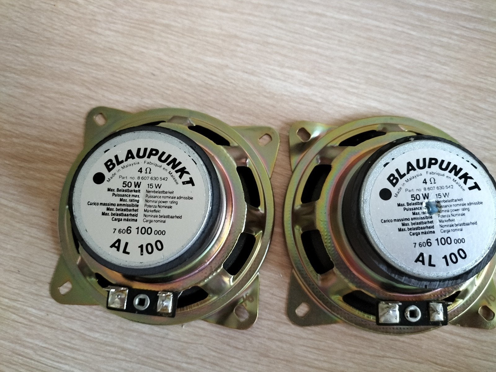 Blaupunkt AL 100 Auto Luidsprekers 50W 4 Ohm (set ) 10 cm, Ophalen of Verzenden, Zo goed als nieuw