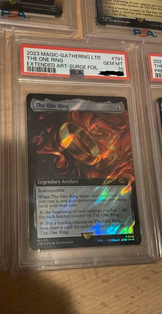 The One Ring PSA 10 Mint Graded Kaarten! Allerlei versies !, Ophalen, Nieuw, Losse kaart, Foil