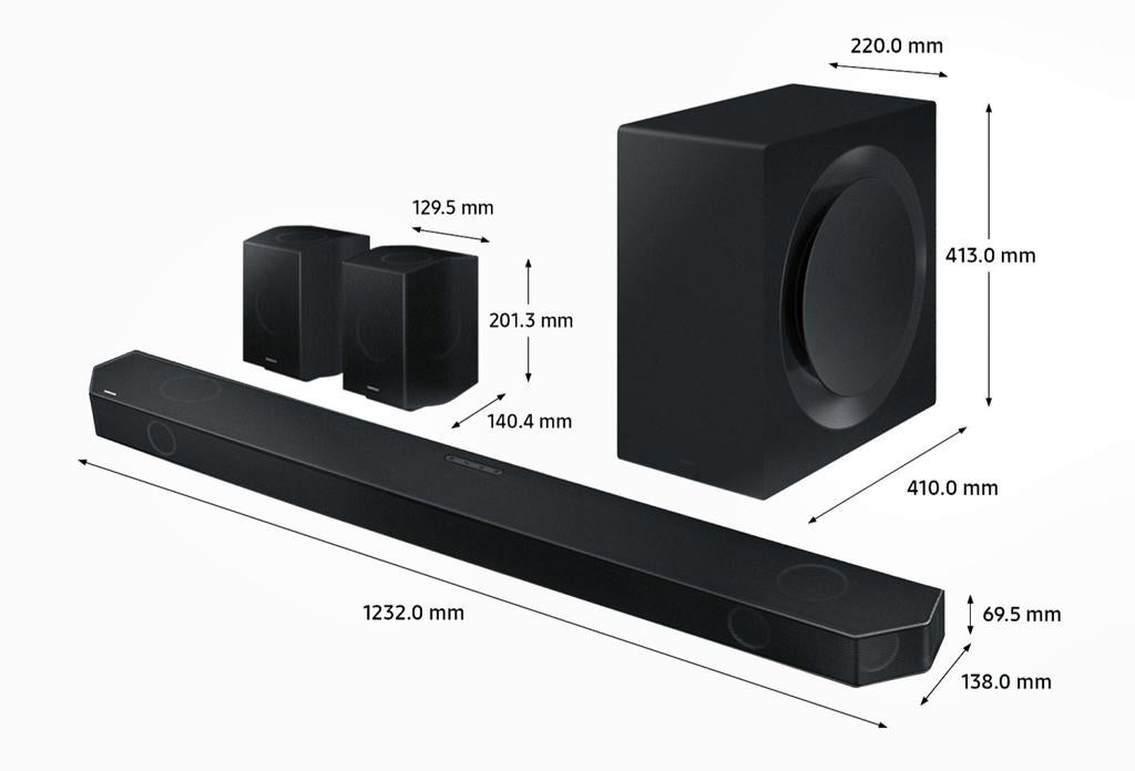 Samsung HW-Q990B Soundbar met subwoofer – Dolby Atmos, Audio, Tv en Foto, Soundbars, Zo goed als nieuw, Bluetooth, Ophalen of Verzenden