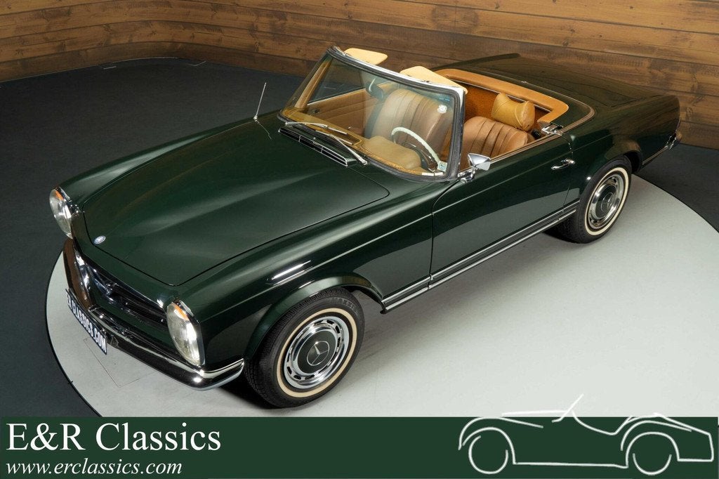 Mercedes 280 SL Cabriolet | 1969, Auto's, Oldtimers, Automaat, Achterwielaandrijving, Cabriolet, 2 stoelen