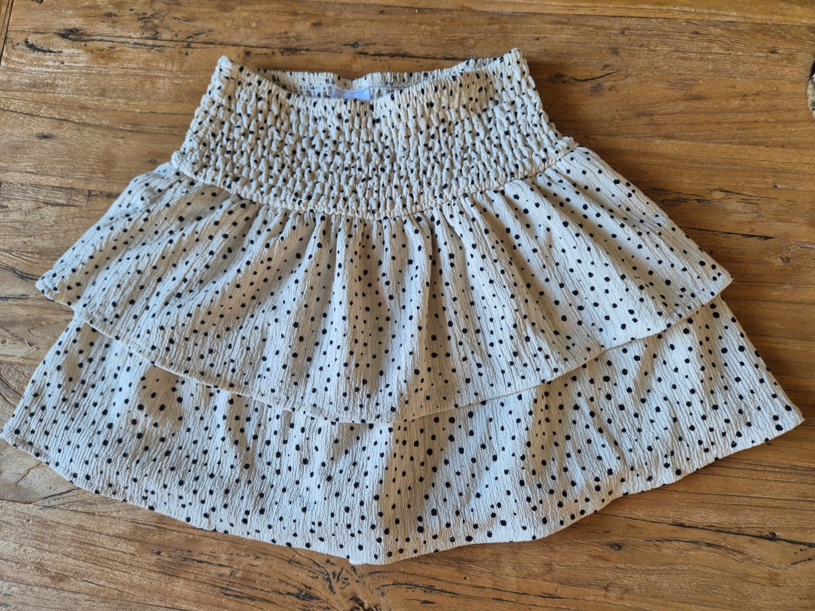 Ecru/zwarte skort/broekrokje Zara maat 152, Kinderen en Baby's, Kinderkleding | Maat 152, Gebruikt, Meisje, Ophalen of Verzenden