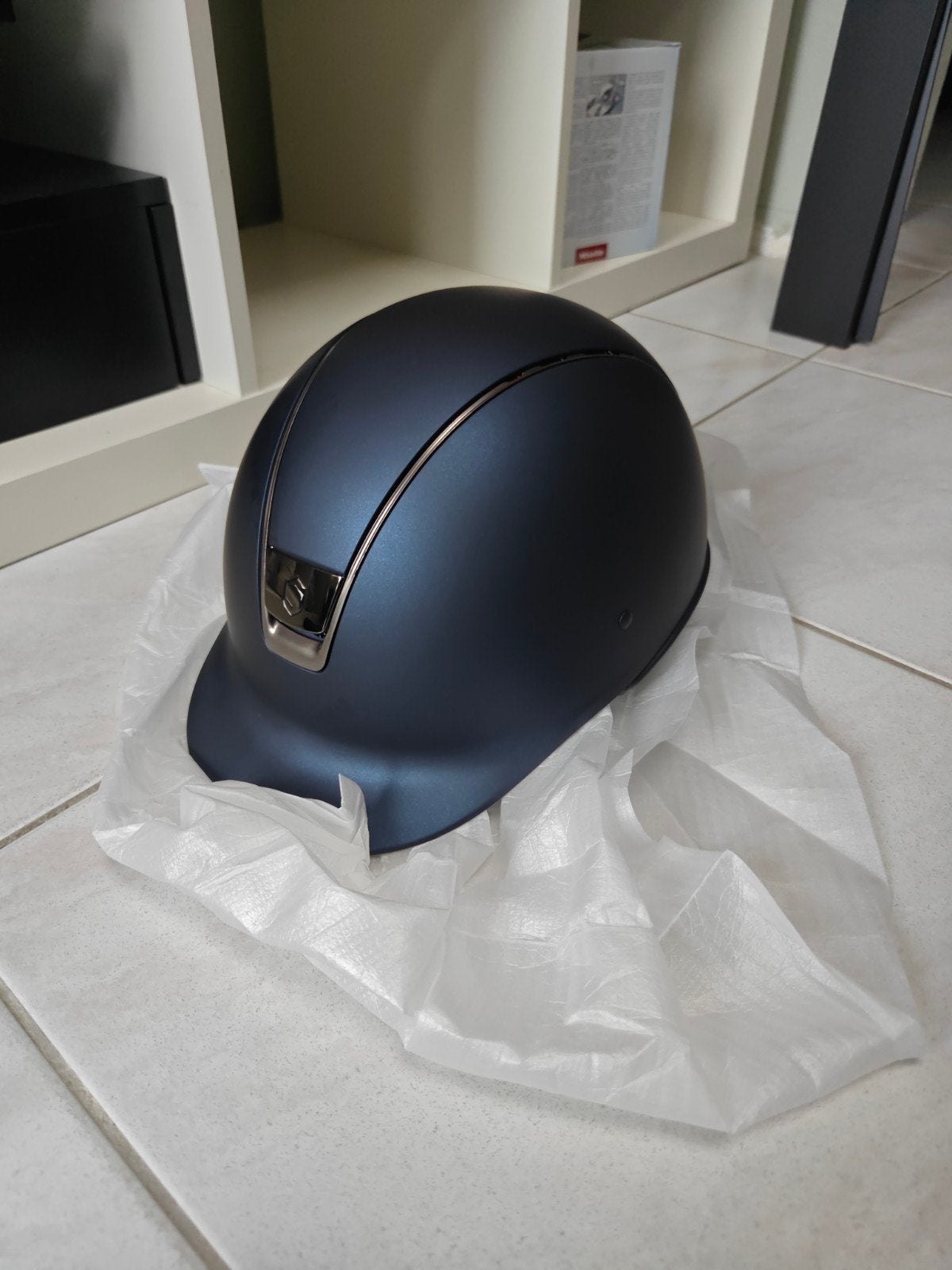 Cap samshield L, Dieren en Toebehoren, Ophalen, Blauw, L, Dressuur