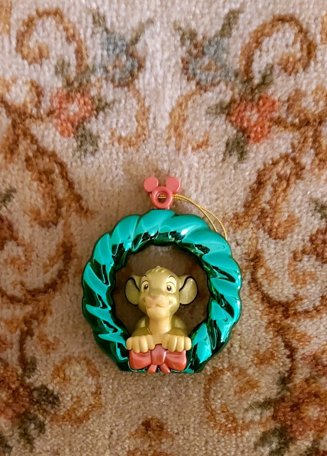 Schattig Disney kerstornament - kerstkransje Simba Lion King, Ophalen of Verzenden