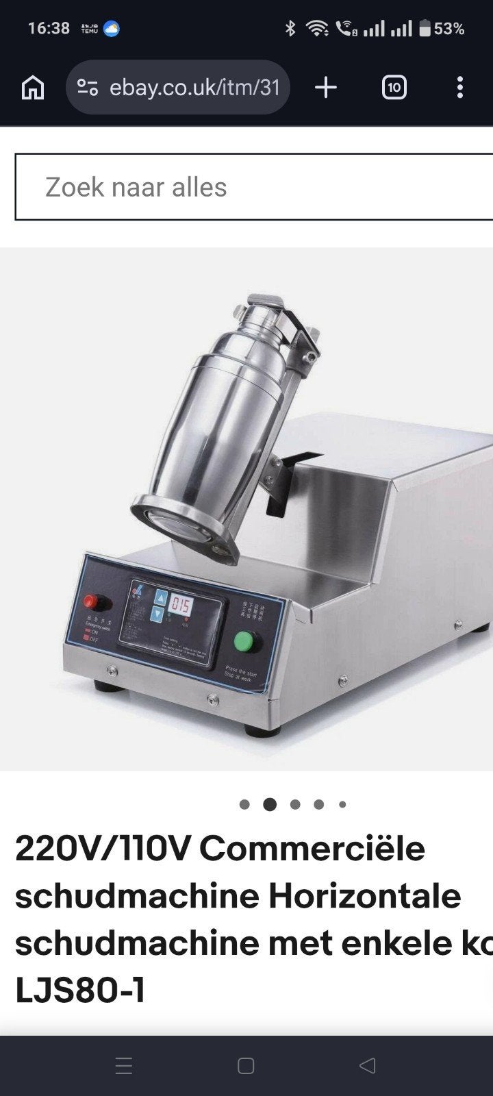 Nieuwe Professionele Cocktail Shaker Machine, Ophalen of Verzenden