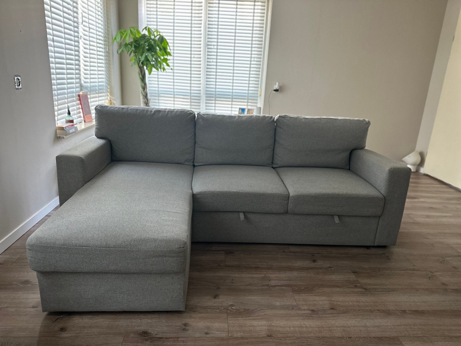 IKEA BÅRSLÖV slaapbank grijs | recent machinaal gereinigd, Huis en Inrichting, Banken | Sofa's en Chaises Longues, Ophalen, Zo goed als nieuw