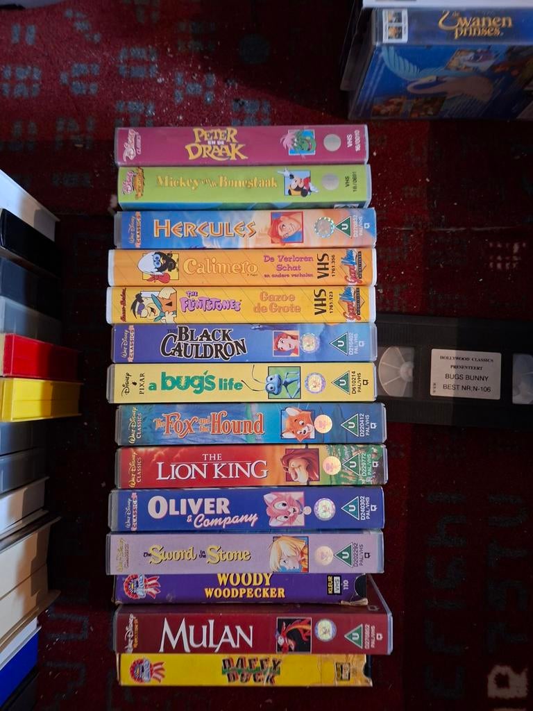 Grote collectie VHS-banden: Disney, Actie, Komedie, Cd's en Dvd's, VHS | Film, Alle leeftijden, Ophalen of Verzenden, Gebruikt