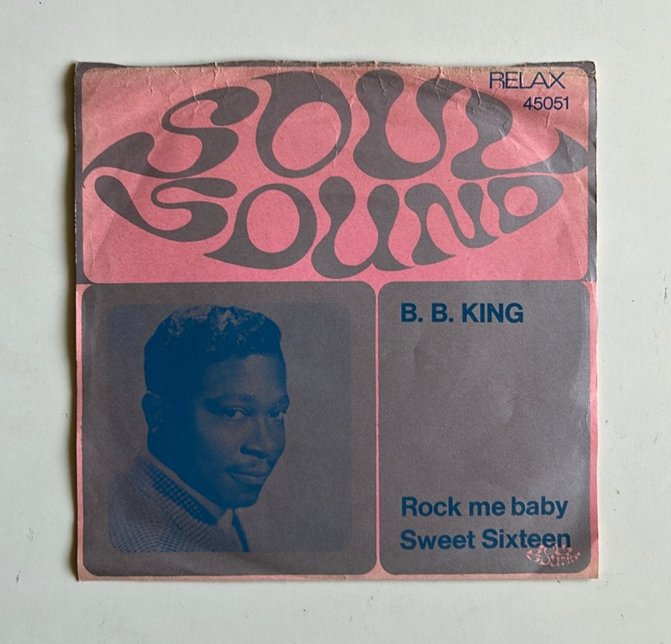 Single blues BB King Rock Me Baby, Ophalen of Verzenden, Zo goed als nieuw, Overige formaten, Blues