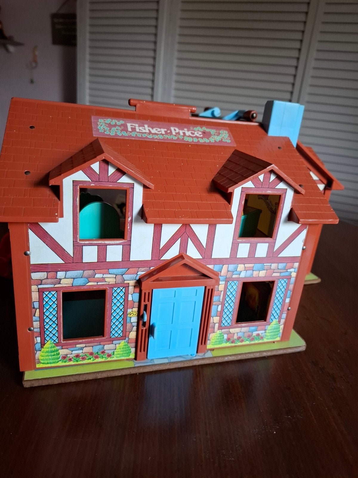 Vintage Fisher-Price Little People Speelhuis met accessoires, Ophalen, Gebruikt, Speelset