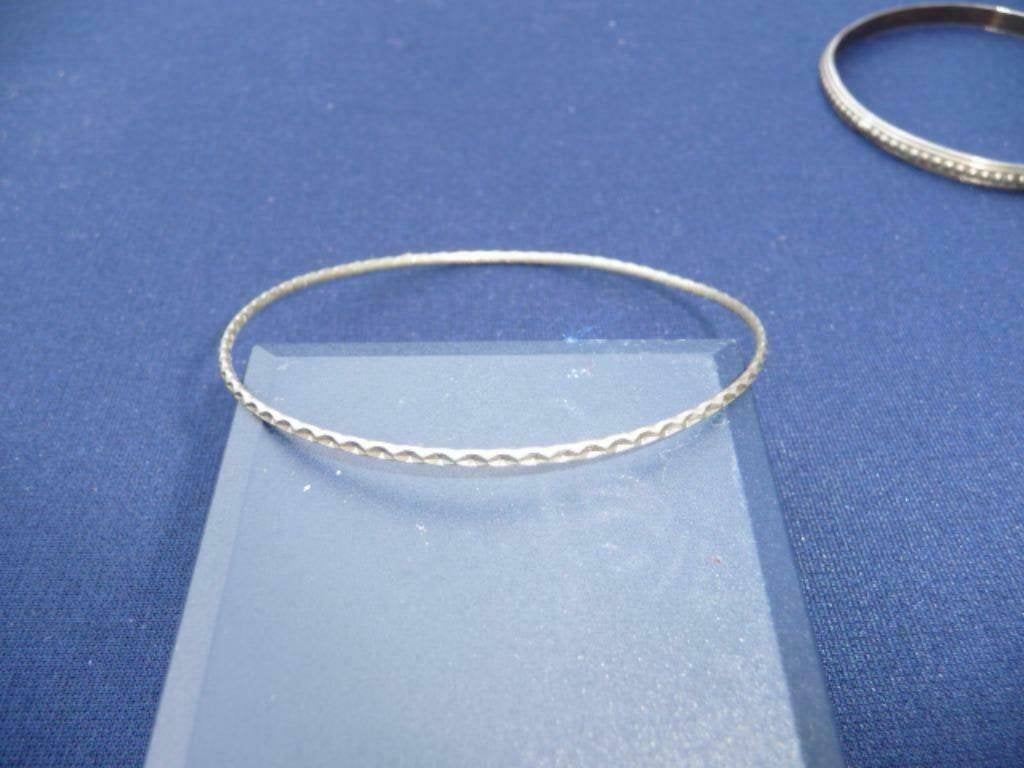 3 zilverkl. armbanden 7cm doorsnede, huidvriendelijk nieuw, Verzenden, Nieuw, Zilver, Overige materialen
