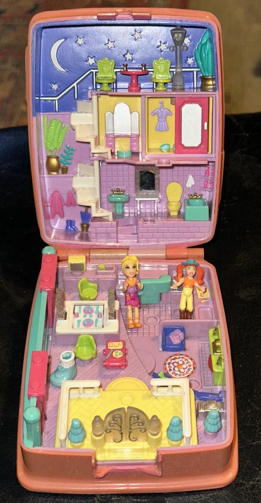 Vintage Polly Pocket Starbright Dinner Party (1994) Bluebird, Verzamelen, Ophalen, Gebruikt