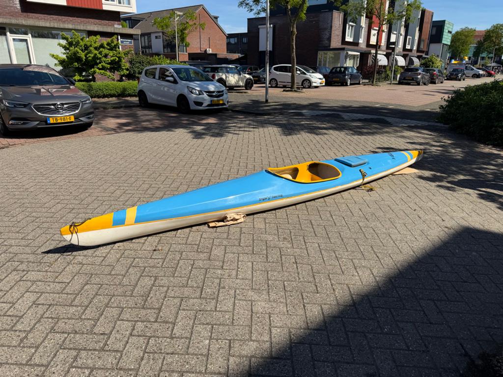 Kajak Eagle Touring - Blauw/Geel, Watersport en Boten, Ophalen, Gebruikt, 1-persoons