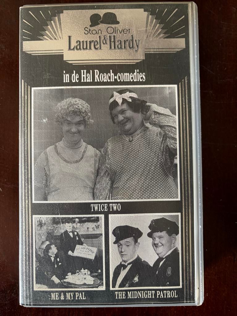 Laurel & Hardy VHS videobanden set van 5, Alle leeftijden, Ophalen of Verzenden, Zo goed als nieuw, Komedie