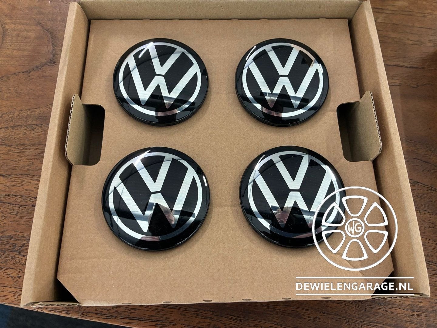 4x VW Naafkap DYNAMISCH Origineel Polo Taigo T-Cross etc. Zw, -, -, Nieuw, Ophalen of Verzenden