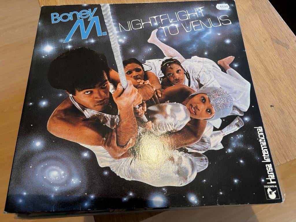 Boney M - Nightflight to Venus vinyl lp, Cd's en Dvd's, Vinyl | Pop, Gebruikt, Inclusief insert, Ophalen of Verzenden, 1970 - 1979