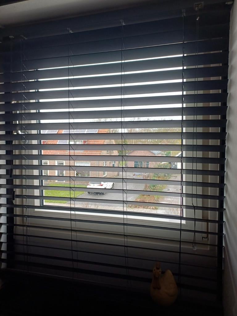 Luxaflex jaloezieën 80 cm breed ( 4 stuks), Gebruikt, 100 tot 150 cm, Grijs, 50 tot 100 cm