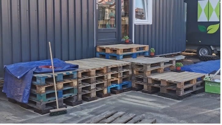 Europallets, Doe-het-zelf en Verbouw, Hout en Planken, Ophalen, Gebruikt, Minder dan 25 mm, Pallet