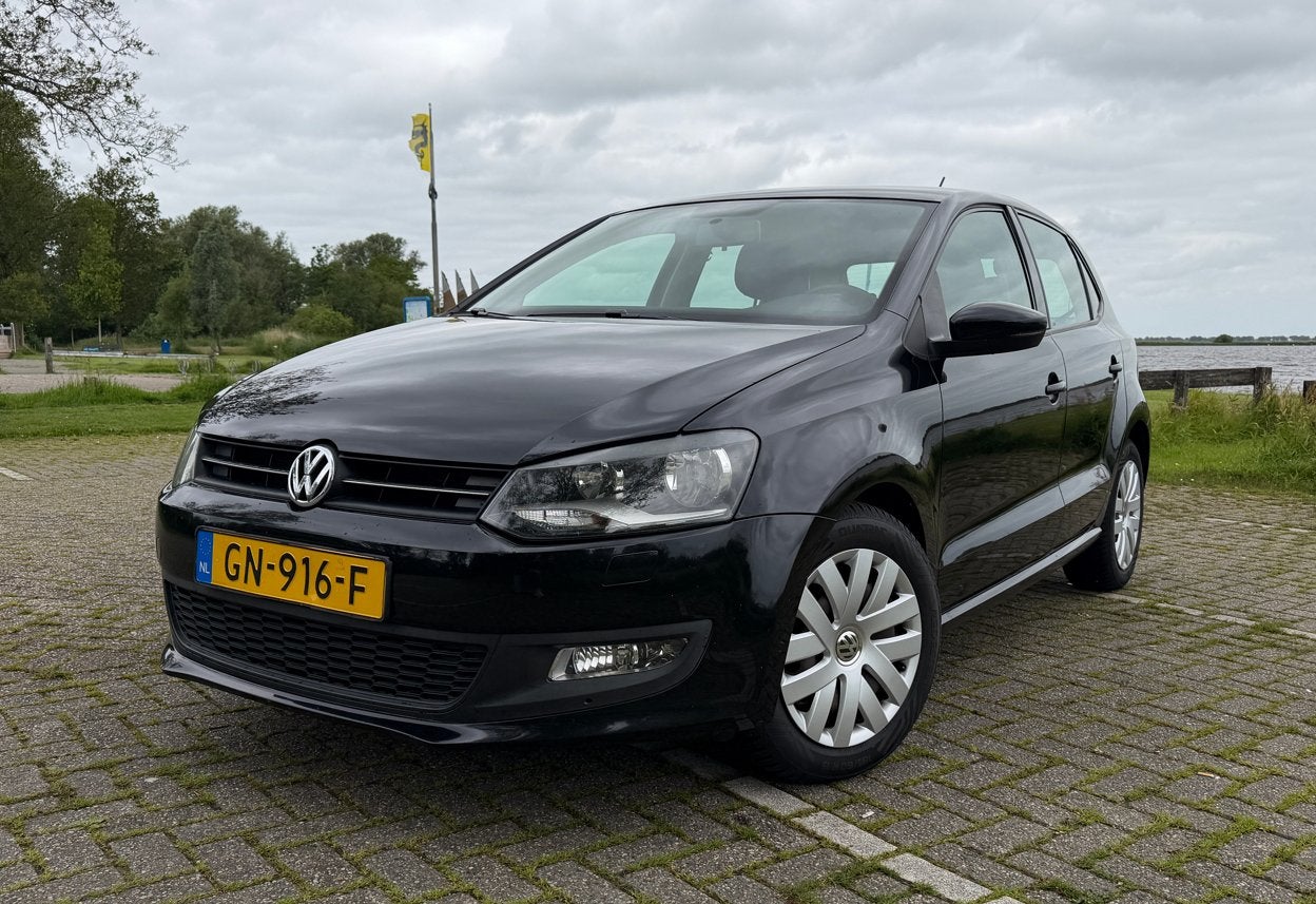 VW Polo 1.2 Zwart | Goed Onderhouden | Airco| Cruise Control, Auto's, Voorwielaandrijving, Euro 5, 40 €/maand, Zwart